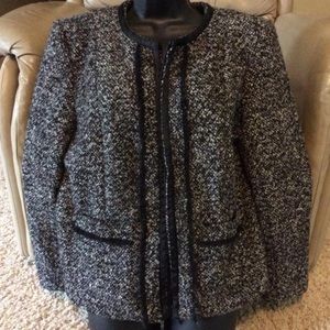 Jacket/blazer with zipper front